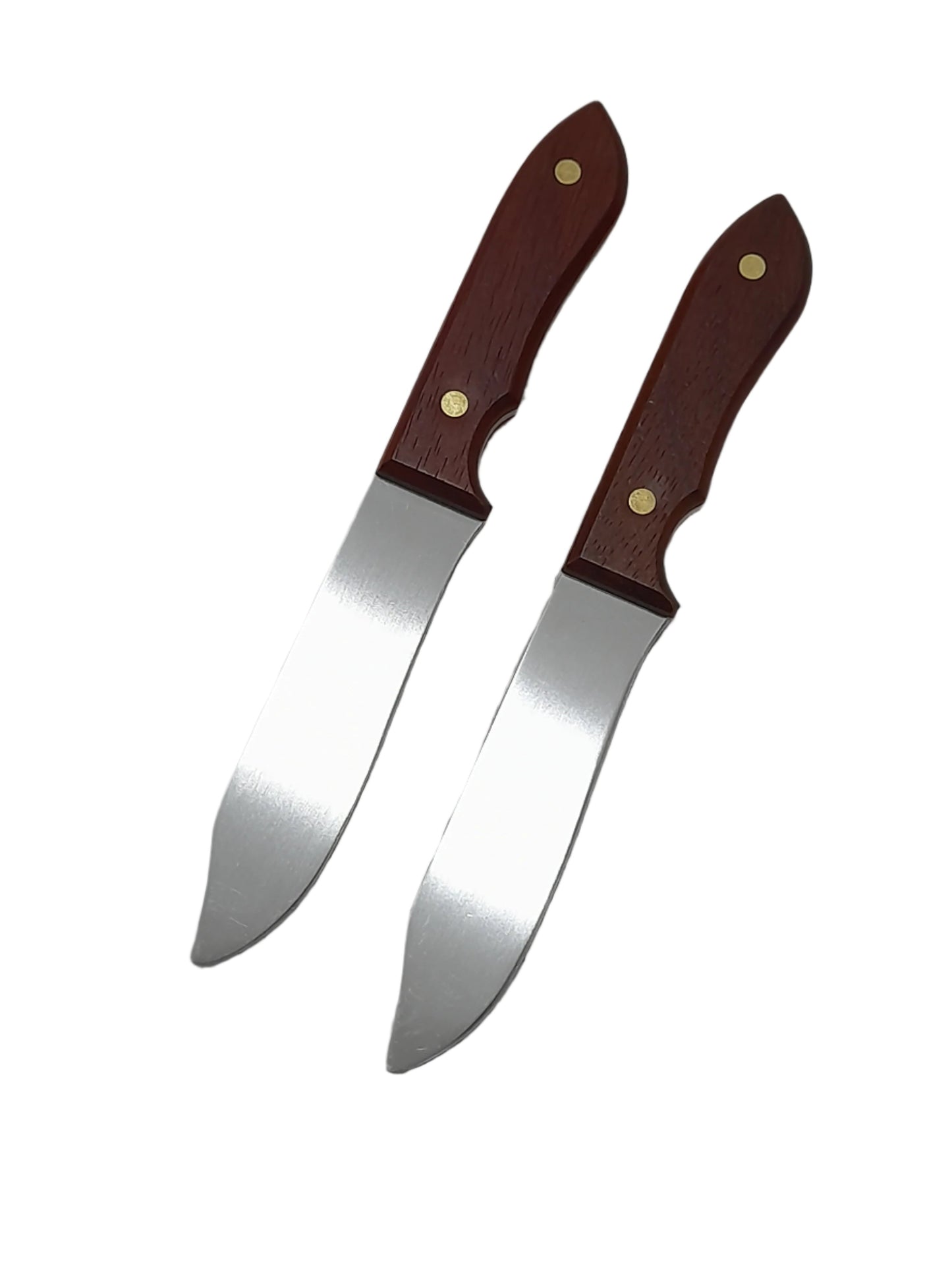 ONE PAIR - Aluminium Training Knife with Wooden Handle for Martial Arts