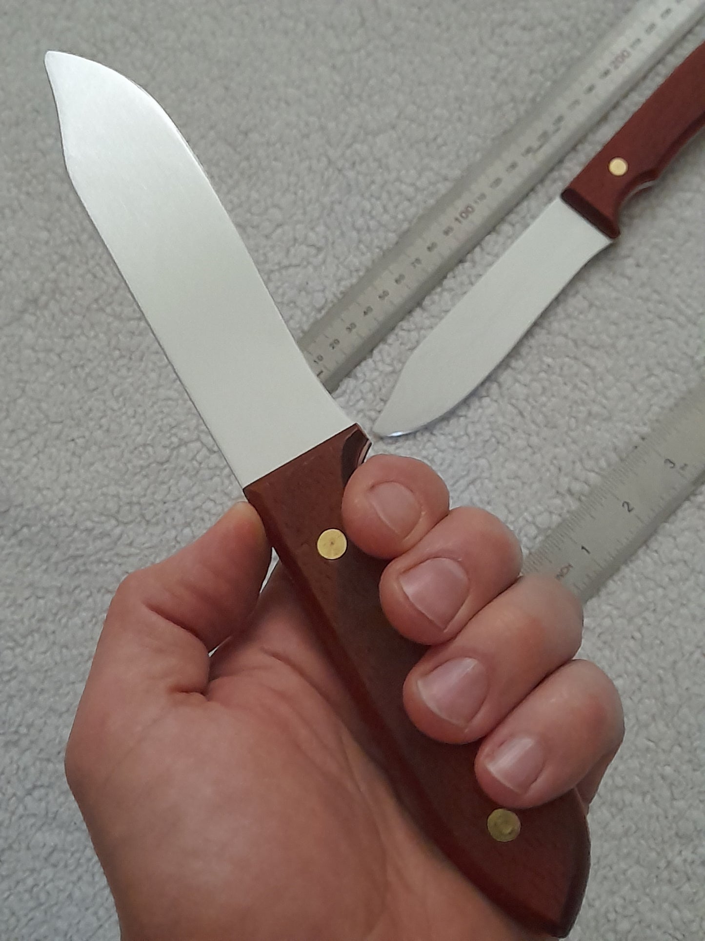 Aluminium Training Knife with Wooden Handle for Martial Arts