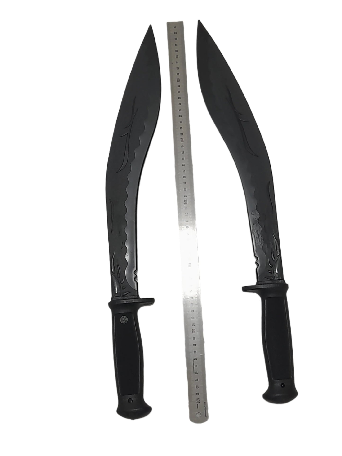 ONE PAIR - Polypropylene Training Kukri Sword Black for Martial Arts